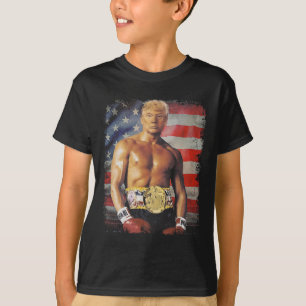 Camiseta Funny Boxer Trump Trump Meme Rocky