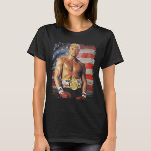 Camiseta Funny Boxer Trump Trump Meme Rocky