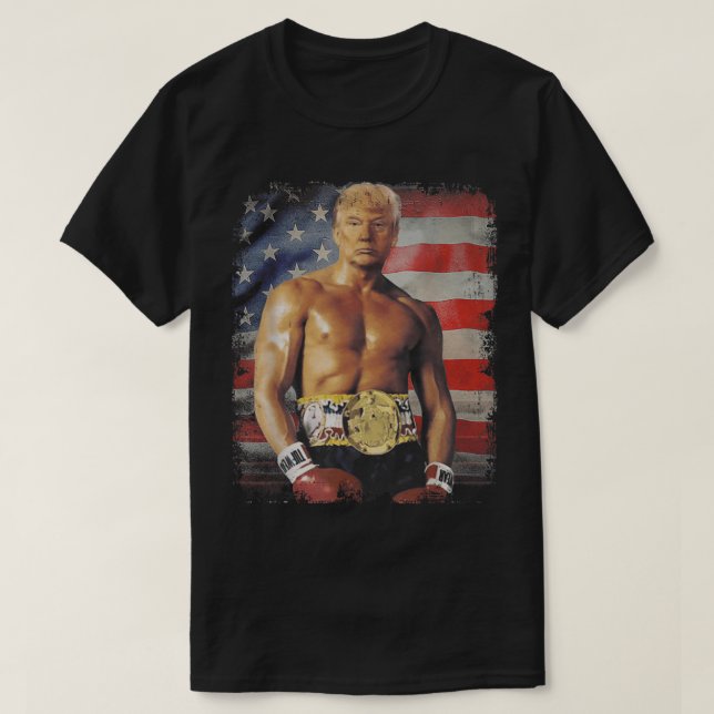 Camiseta Funny Boxer Trump Trump Meme Rocky 2012 (Diseño del anverso)