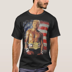 Camiseta Funny Boxer Trump Trump Meme Rocky 2012
