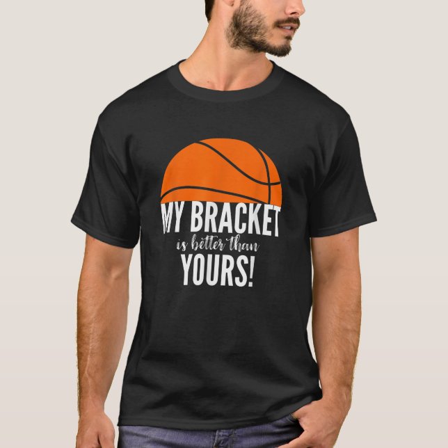 Camiseta Funny Bracket Basketball para deportes universitar (Anverso)