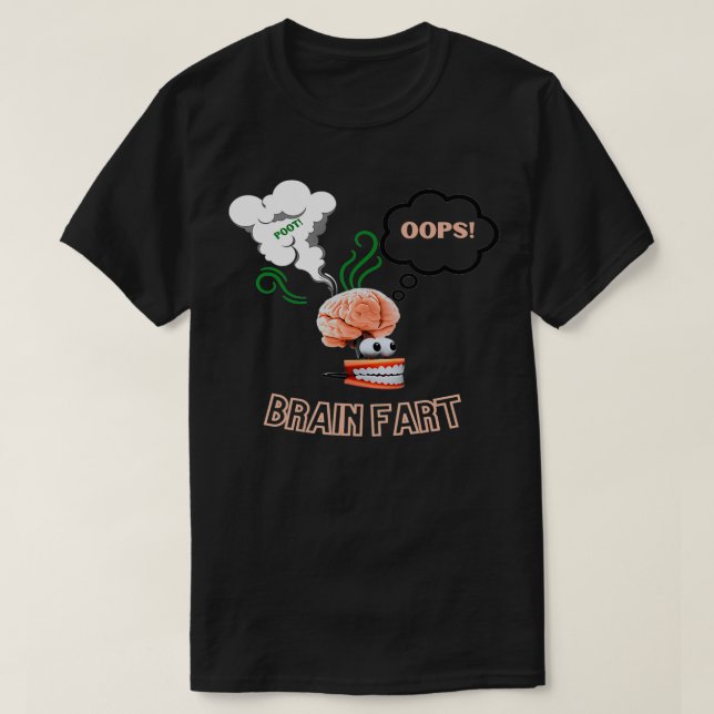 Camiseta Funny Brain Fart Apparel  (Diseño del anverso)
