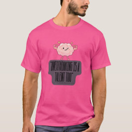 Camiseta   Funny Brain Power Apparel for  Introverts