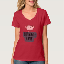 Camiseta Funny Brain Power Apparel for Overthinkers 