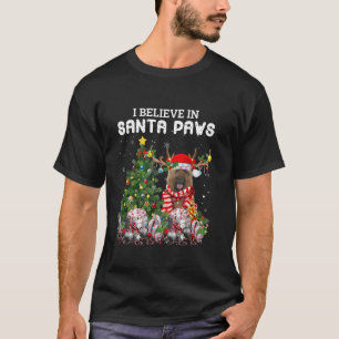 Camiseta Funny Briard Dog Navidades de Árboles de Navidad P