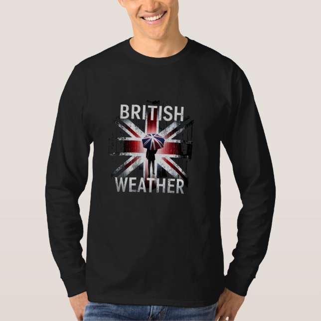 Camiseta Funny British London Weather (Anverso)