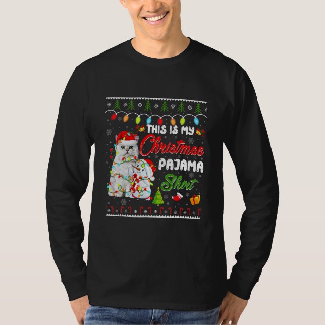 Camiseta Funny British Longhair This Is My Christmas (Anverso)