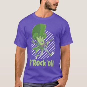 Camiseta Funny Broccoli Vegan Rock Music Bassist Guitarist 