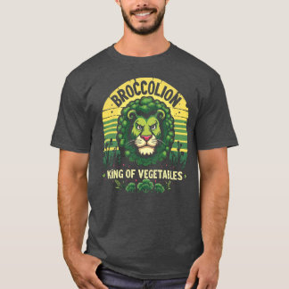 Camiseta Funny Broccolion Lion Broccoli Hybrid Retro