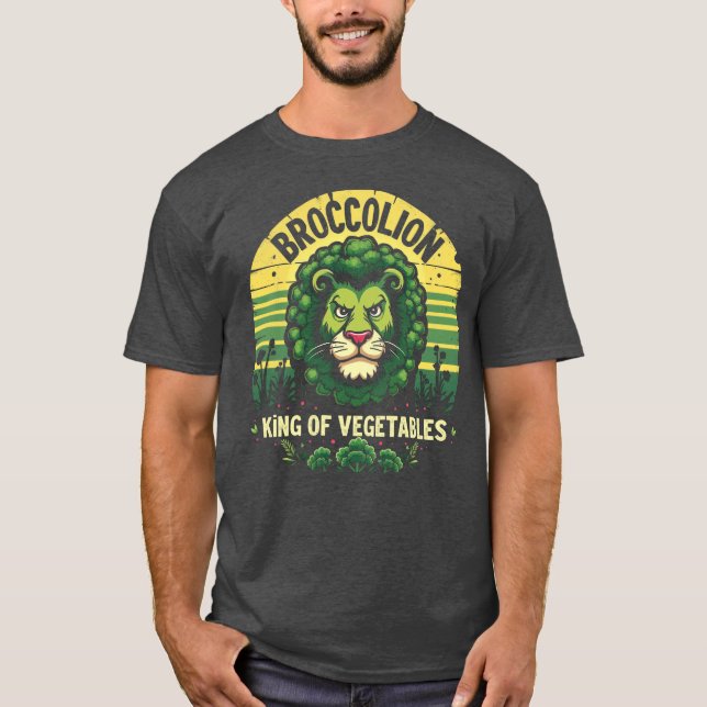 Camiseta Funny Broccolion Lion Broccoli Hybrid Retro (Anverso)