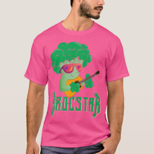 Camiseta Funny Brocstar Guitar Broccoli