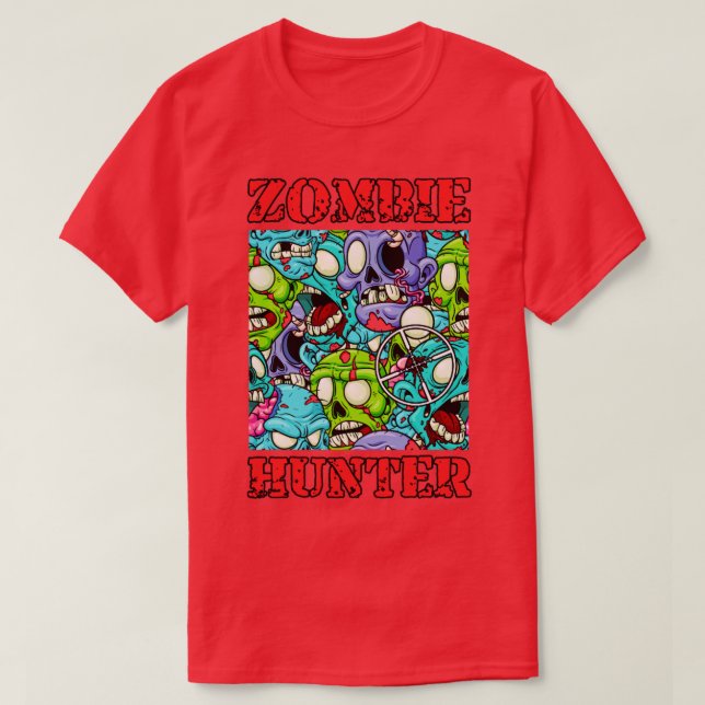 Camiseta Funny Brote de Cazador Zombie (Diseño del anverso)