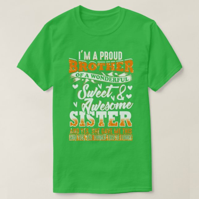 Camiseta Funny Brother Gift (Diseño del anverso)