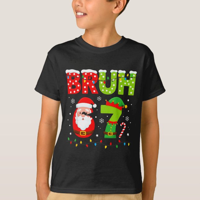 Camiseta Funny Bruh 67 Six Seven 6 7 Meme Christmas Boys Sa (Anverso)