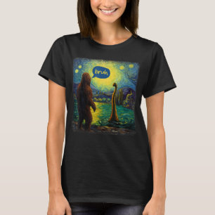Camiseta Funny Bruh Bigfoot Loch Ness Monster Squatch Sarca