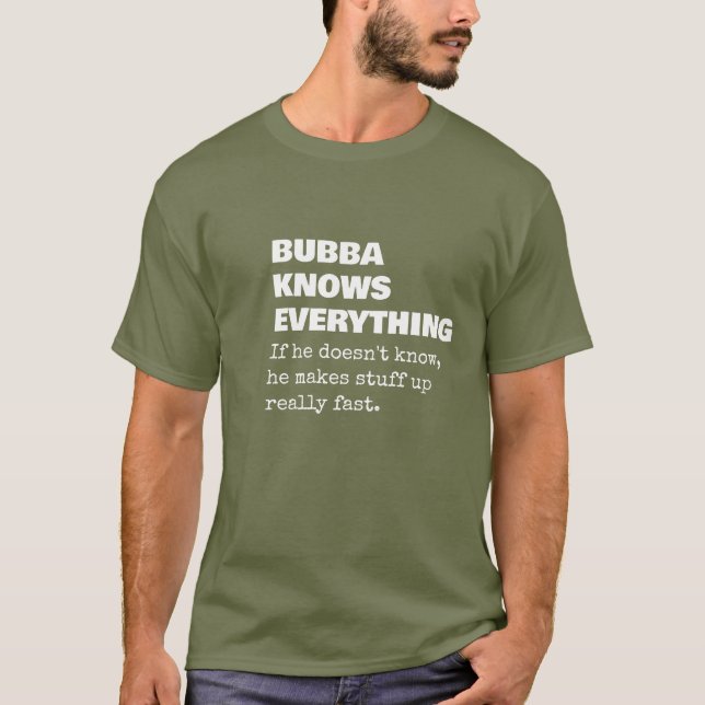 Camiseta Funny Bubba Gift For New Grandpa (Anverso)