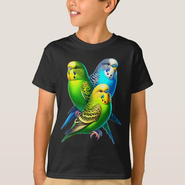 Camiseta Funny Budgie Budgerigar Design  (Anverso)
