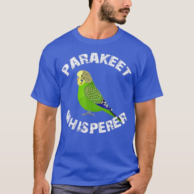 Camiseta Funny Budgie Parakeet Whisperer Parrot Bird (Anverso)