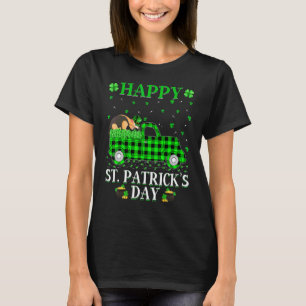 Camiseta Funny Buffalo Plaid Green Truck Anteater St Patric