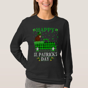 Camiseta Funny Buffalo Plaid Green Truck Bear St. Patrick