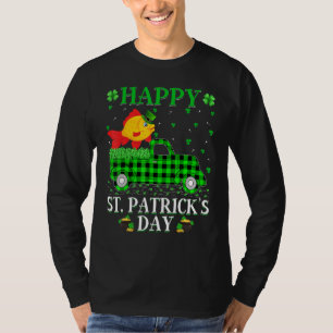 Camiseta Funny Buffalo Plaid Green Truck Goldfish St Patric
