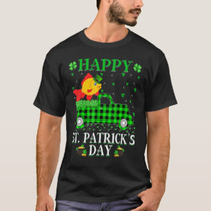 Camiseta Funny Buffalo Plaid Green Truck Goldfish St Patric