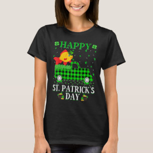 Camiseta Funny Buffalo Plaid Green Truck Goldfish St Patric