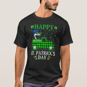 Camiseta Funny Buffalo Plaid Green Truck Sailfish St Patric
