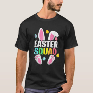 Camiseta Funny Bunny Easter Squad Family Matching Easter Da