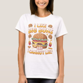 Camiseta Funny Burger Lover Typography Design for Foodies
