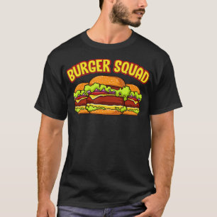 Camiseta Funny Burger Squad Cheeseburger Hamburger Burgers