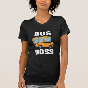 Camiseta Funny Bus Boss School Bus Driver