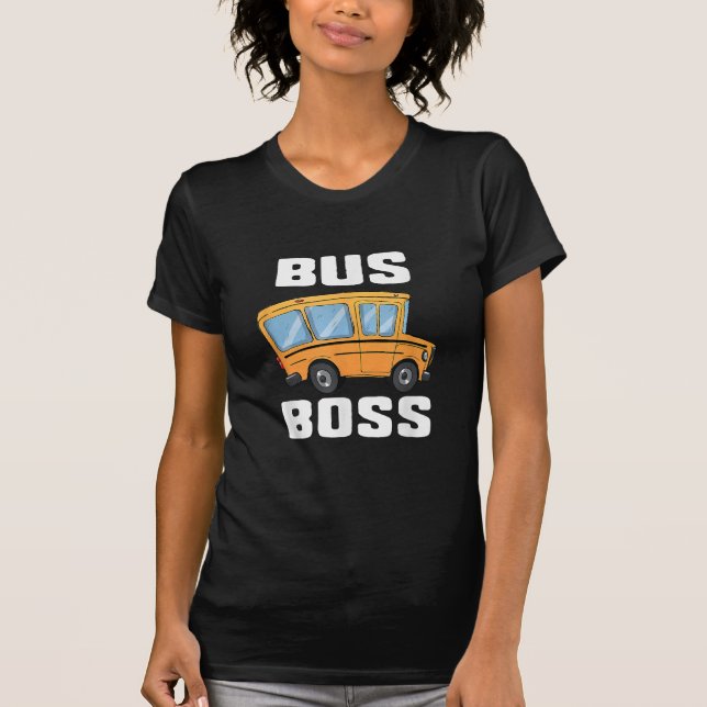 Camiseta Funny Bus Boss School Bus Driver (Anverso)