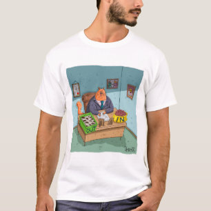 Camiseta Funny Business Kitty con caja de basura de entrada