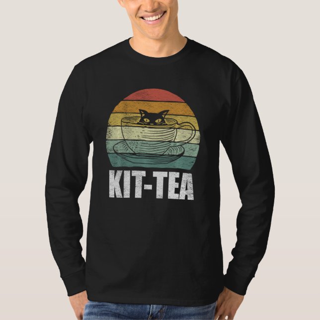 Camiseta Funny Ca Kit Tea Funny Cat Lover Cum Black Cat (Anverso)