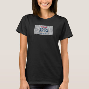 Camiseta Funny Ca State Vanity License Plate Aries