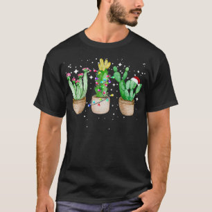Camiseta Funny Cactus Navidades Pajama