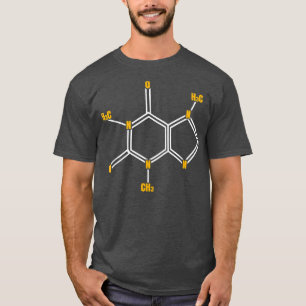Camiseta Funny Caffeine Molecule Science Themed Coffee Love