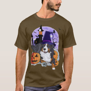 Camiseta Funny Calabaza de Brujas de Perro de Montaña Hallo
