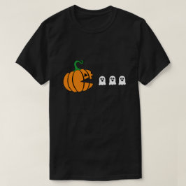 Camiseta Funny Calabaza de Halloween comiendo fantasma, reg