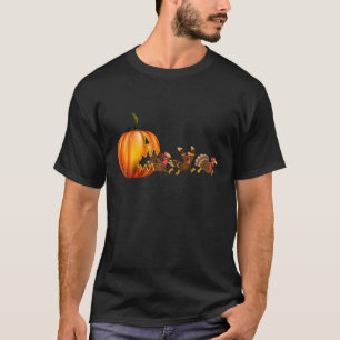 Camiseta Funny Calabaza de Halloween Jack O Lantern comiend