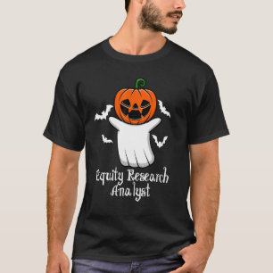Camiseta Funny Calabaza Ghost Equity Research Analyst Hallo