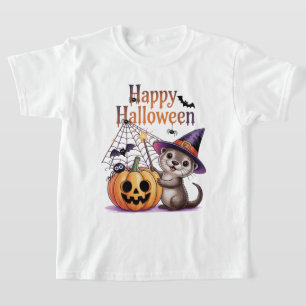 Camiseta Funny Calabaza Otter Lover Feliz Halloween 2025