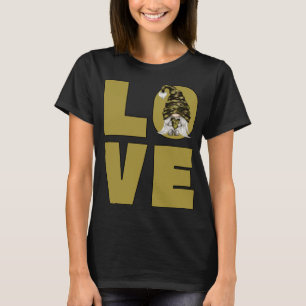 Camiseta Funny Camo Gnome Abuelo Camouflage Veterano Papá