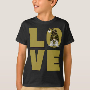 Camiseta Funny Camo Gnome Abuelo Camouflage Veterano Papá