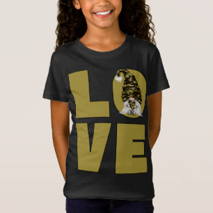 Camiseta Funny Camo Gnome Abuelo Camouflage Veterano Papá