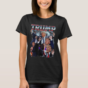 Camiseta Funny campaña Trump 2024 Campaña 90 Rap Trendy Boo
