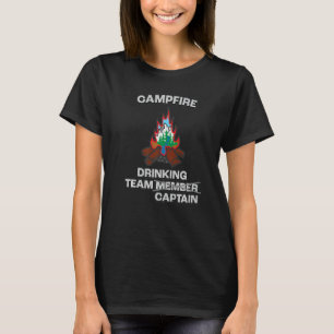 Camiseta Funny Campfire Team Captain Great Camping