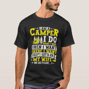 Camiseta Funny Camping Apparthotel Camper Camper Outdoor Tr