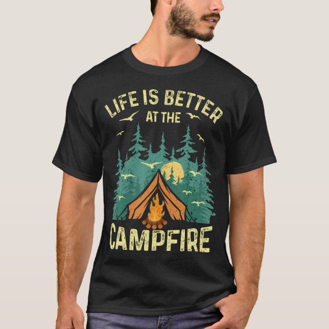 Camiseta Funny Camping Lover Design For Men Women Camping V (Anverso)